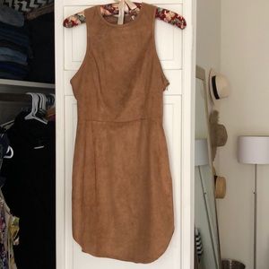 Faux suede dress from LF.